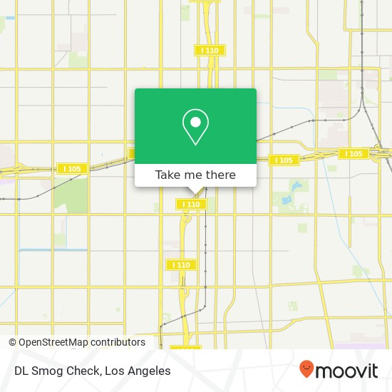 DL Smog Check map