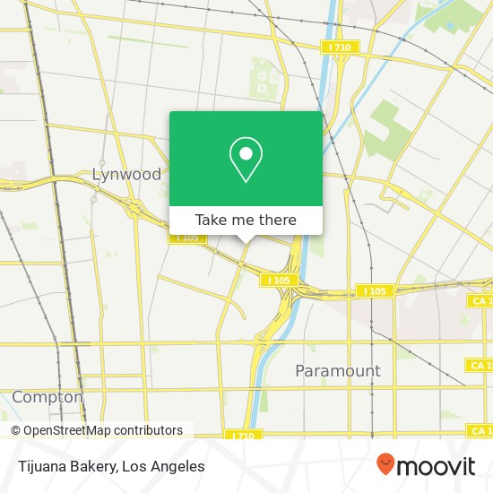 Mapa de Tijuana Bakery