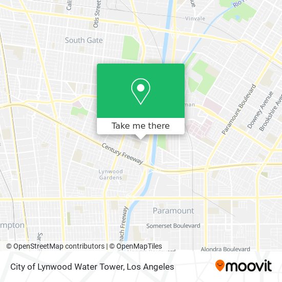 City of Lynwood Water Tower map