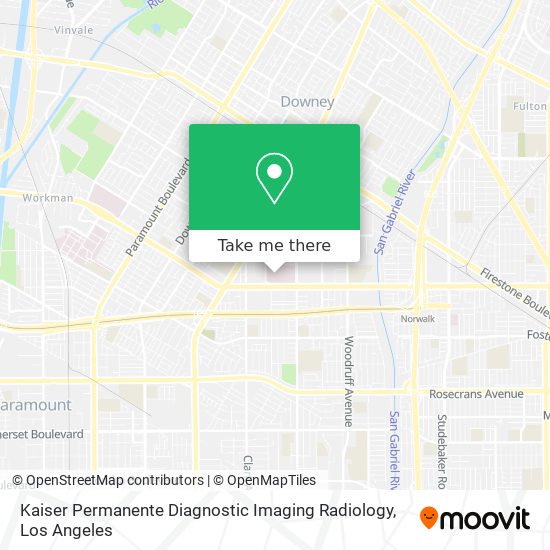 Mapa de Kaiser Permanente Diagnostic Imaging Radiology