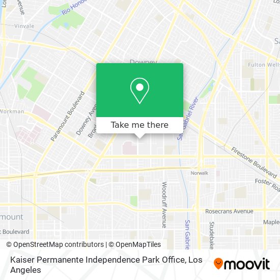 Kaiser Permanente Independence Park Office map