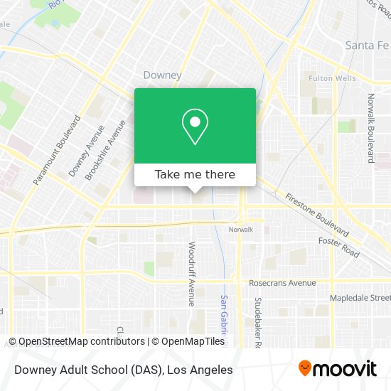 Downey Adult School (DAS) map