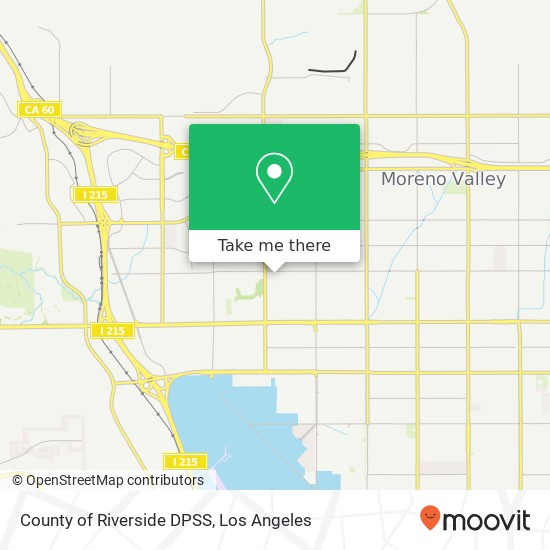 County of Riverside DPSS map