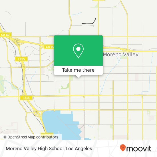 Mapa de Moreno Valley High School