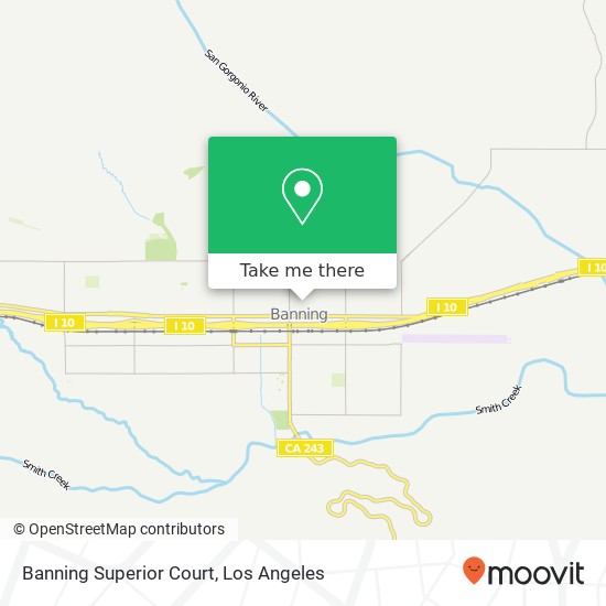 Banning Superior Court map