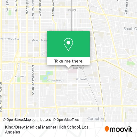 King / Drew Medical Magnet High School map