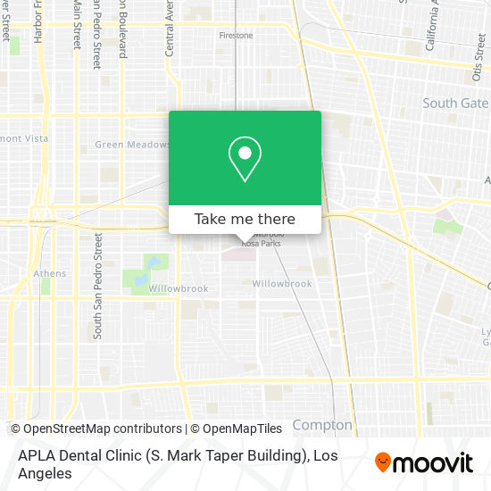 Mapa de APLA Dental Clinic (S. Mark Taper Building)