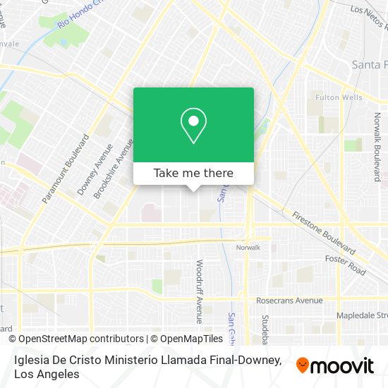 Iglesia De Cristo Ministerio Llamada Final-Downey map