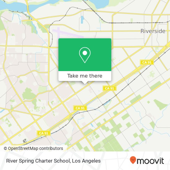 River Spring Charter School map