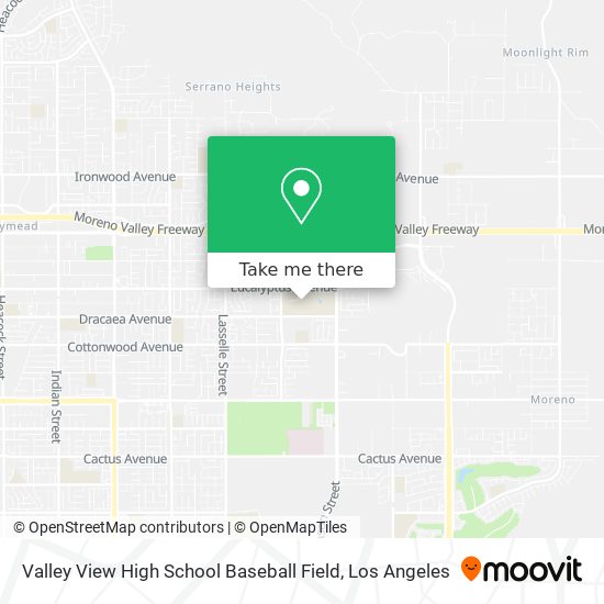 Mapa de Valley View High School Baseball Field
