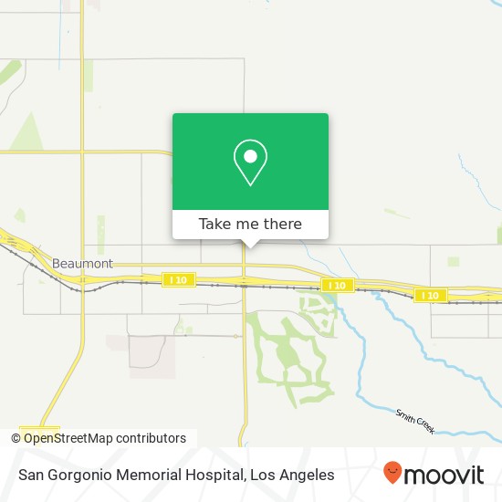 San Gorgonio Memorial Hospital map