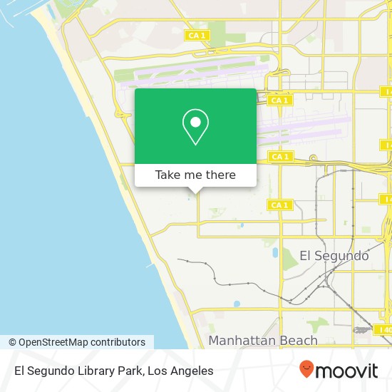 El Segundo Library Park map