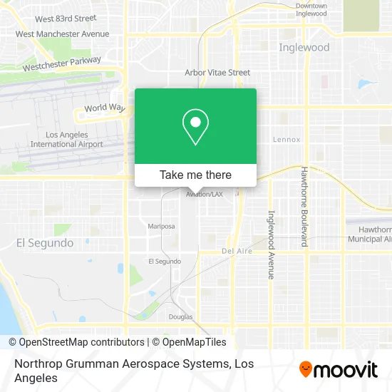 Northrop Grumman Aerospace Systems map