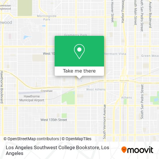 Los Angeles Southwest College Bookstore map