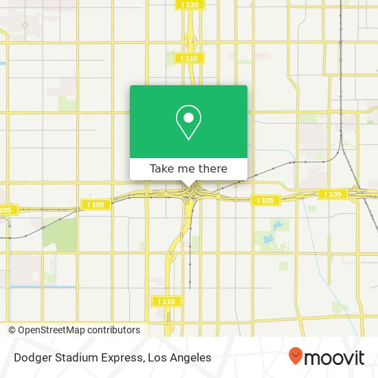 Dodger Stadium Express map