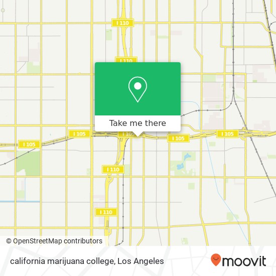 Mapa de california marijuana college