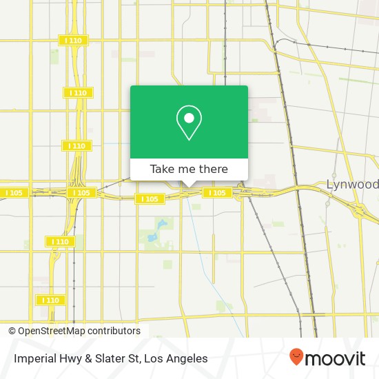 Imperial Hwy & Slater St map