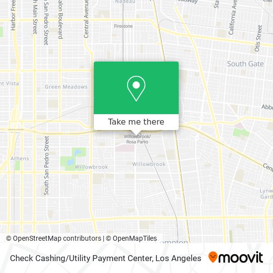 Mapa de Check Cashing / Utility Payment Center