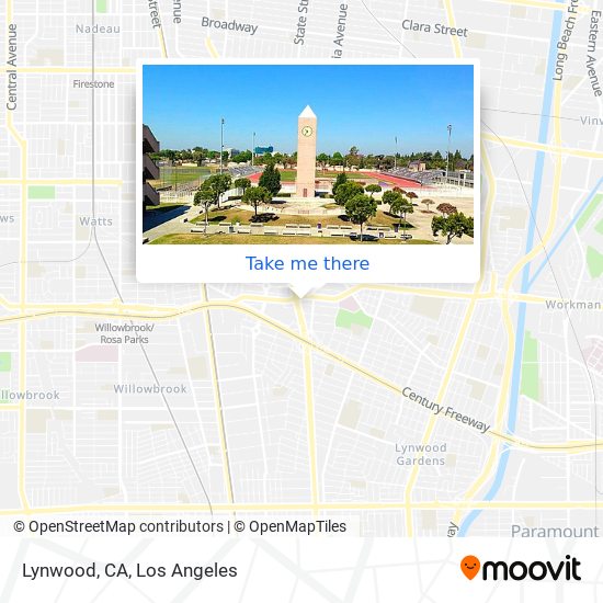 Mapa de Lynwood, CA