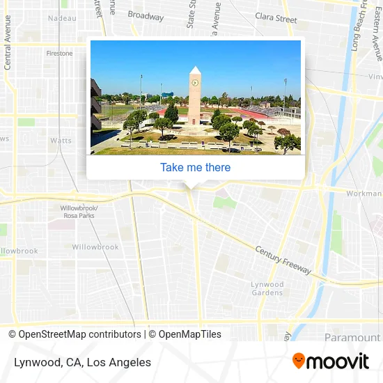 Lynwood, CA map