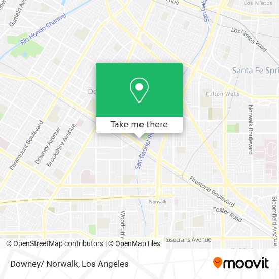 Mapa de Downey/ Norwalk