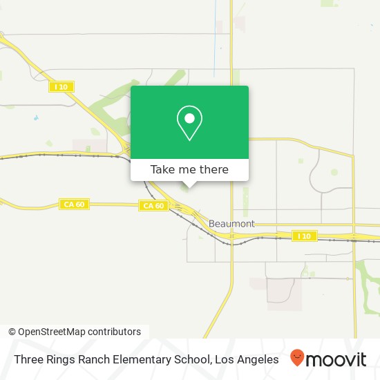 Three Rings Ranch Elementary School map