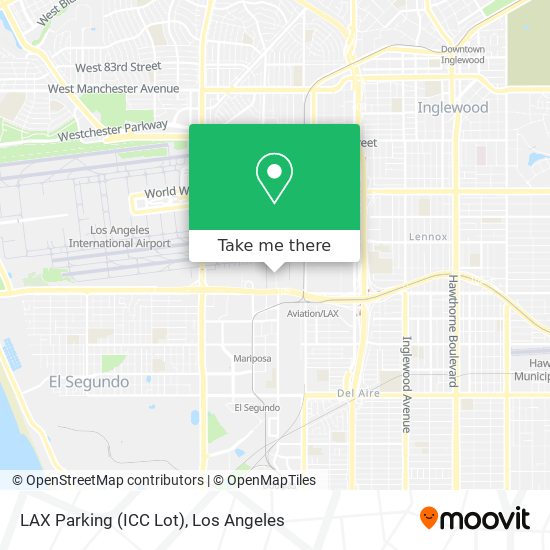 LAX Parking (ICC Lot) map
