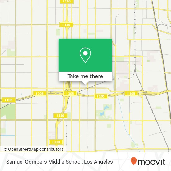 Mapa de Samuel Gompers Middle School