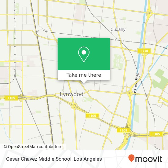 Cesar Chavez Middle School map