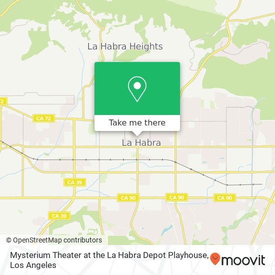 Mapa de Mysterium Theater at the La Habra Depot Playhouse