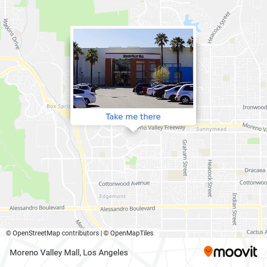 Mapa de Moreno Valley Mall