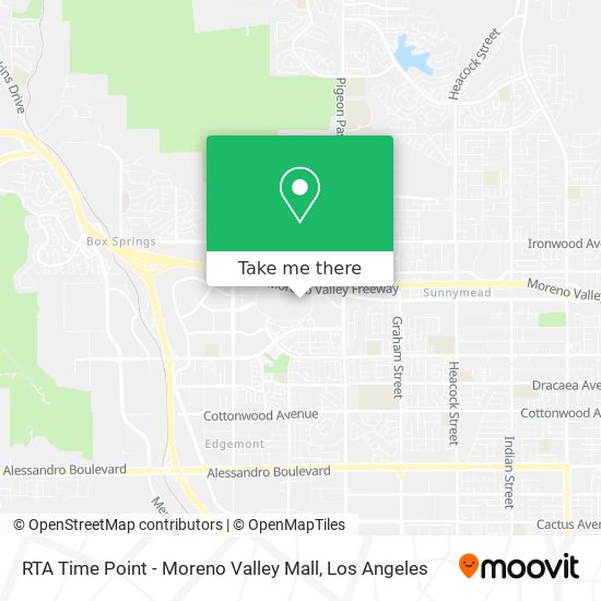 Mapa de RTA Time Point - Moreno Valley Mall