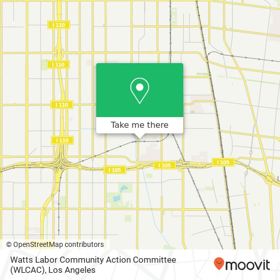 Watts Labor Community Action Committee (WLCAC) map