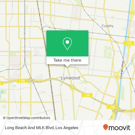 Long Beach And MLK Blvd map