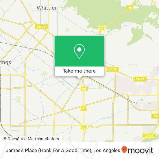 James's Place (Honk For A Good Time) map