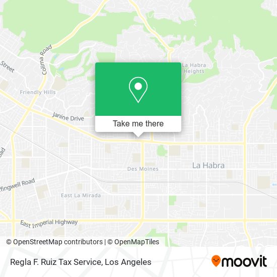 Regla F. Ruiz Tax Service map