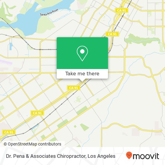 Mapa de Dr. Pena & Associates Chiropractor