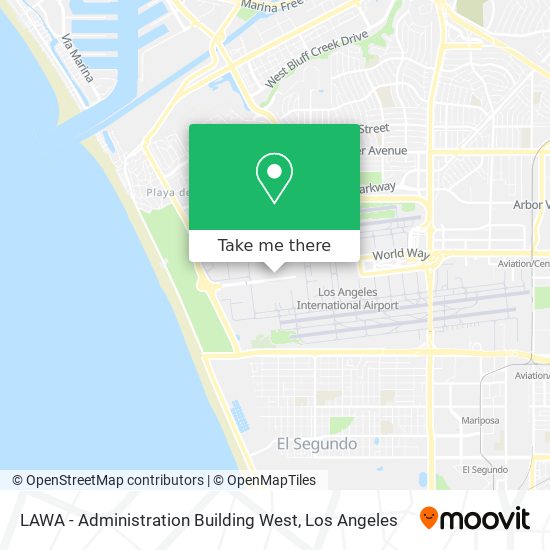 LAWA - Administration Building West map