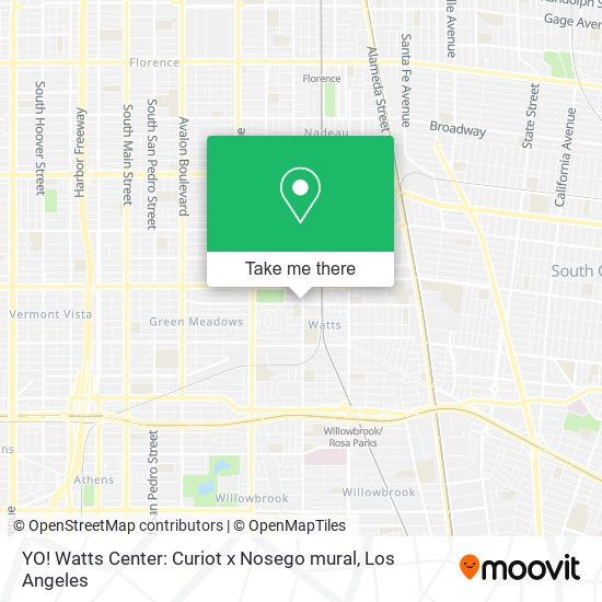 YO! Watts Center: Curiot x Nosego mural map