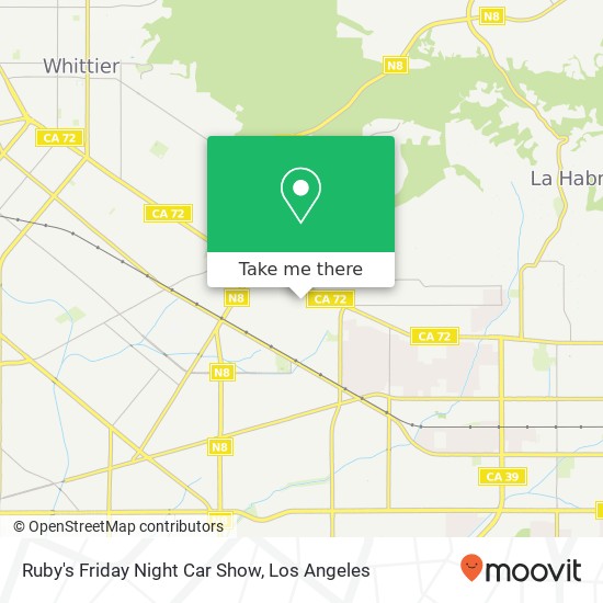 Mapa de Ruby's Friday Night Car Show