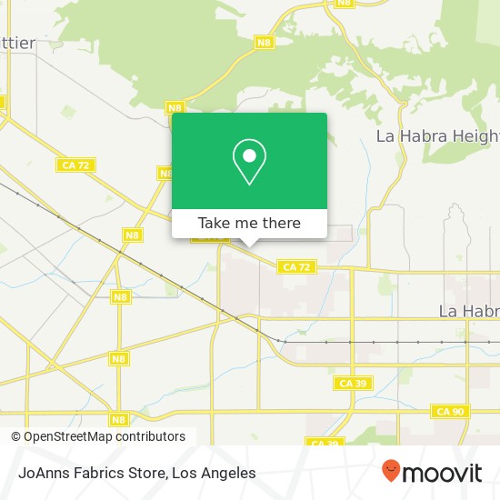 Mapa de JoAnns Fabrics Store