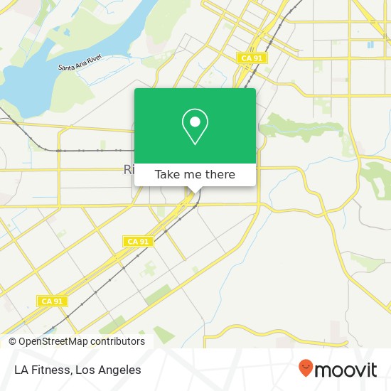 LA Fitness map