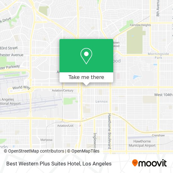 Best Western Plus Suites Hotel map