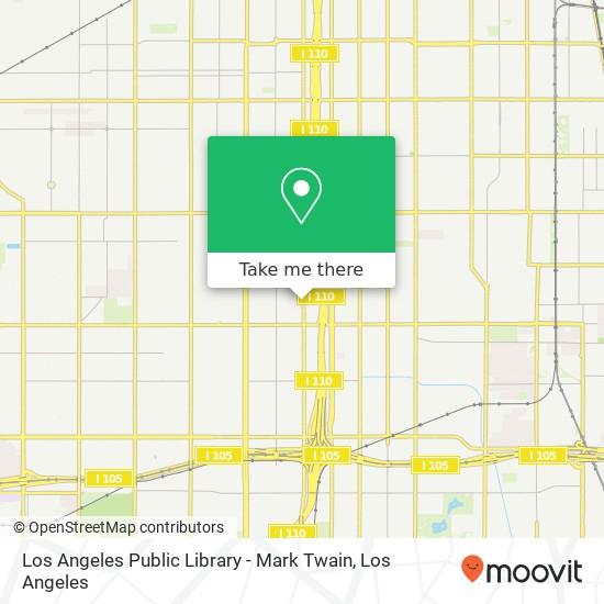 Mapa de Los Angeles Public Library - Mark Twain