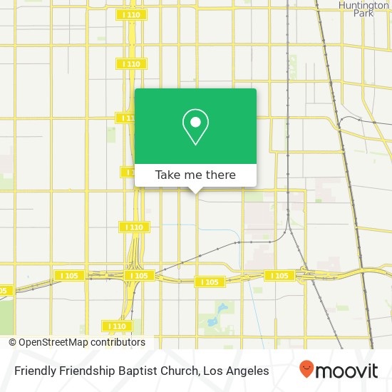 Friendly Friendship Baptist Church map