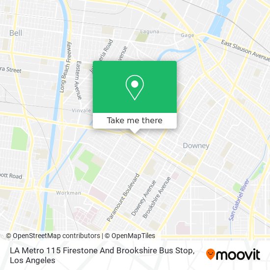 Mapa de LA Metro 115 Firestone And Brookshire Bus Stop