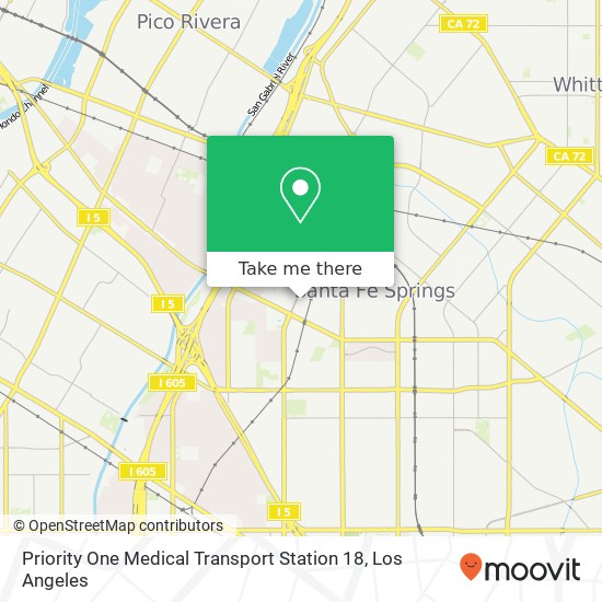 Priority One Medical Transport Station 18 map