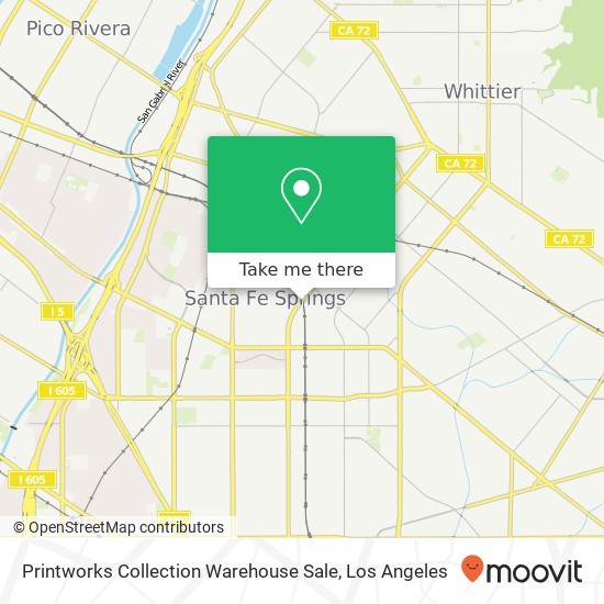 Printworks Collection Warehouse Sale map