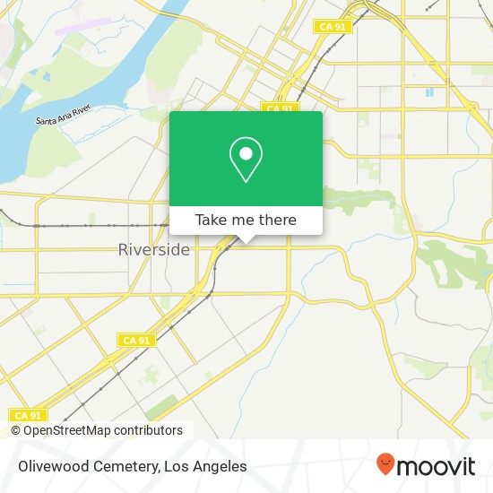 Olivewood Cemetery map