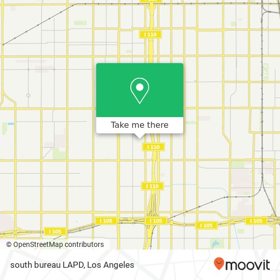 south bureau LAPD map